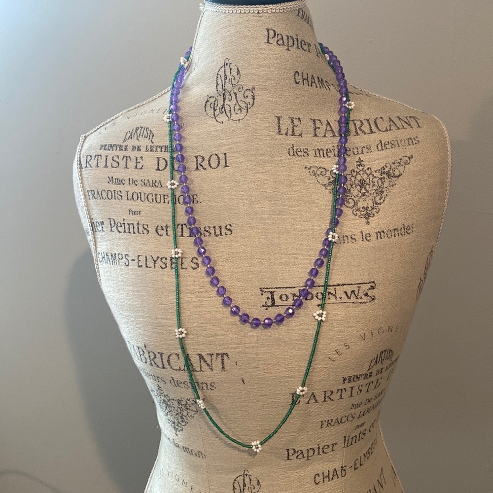 3/$15.  Two beaded necklaces